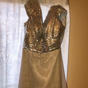 Sequin Chiffon Bridesmaid Dress